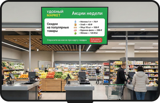 Продуктовые магазины